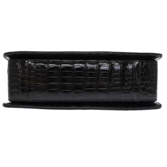 Gucci Crocodile Croco Black Handbag Old Gucci - Picture 3 of 9